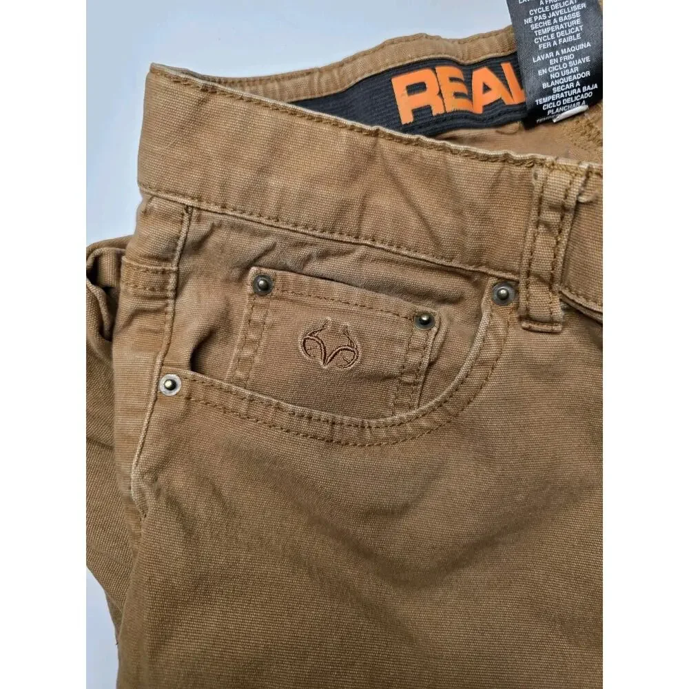 RealTree Carpenter Boys Pant Size 14-16 Large Khaki